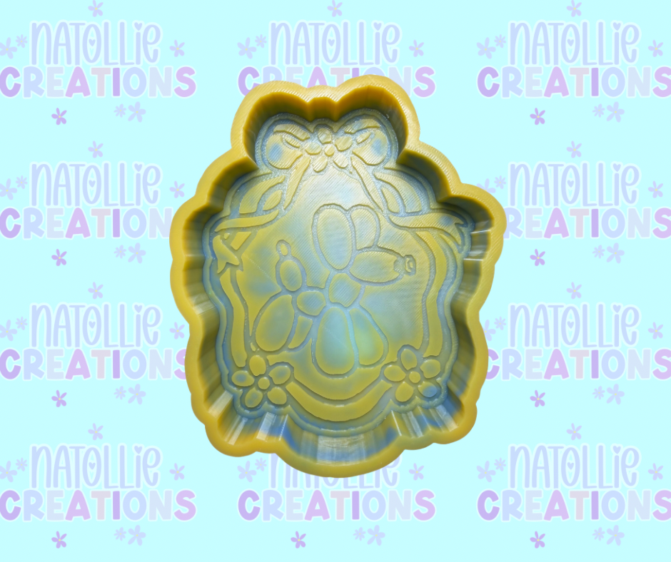 Framed Balloon Dog Freshie Silicone Mold