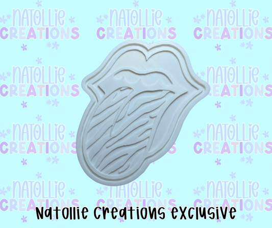 Zebra Tongue Insert Freshie Silicone Mold