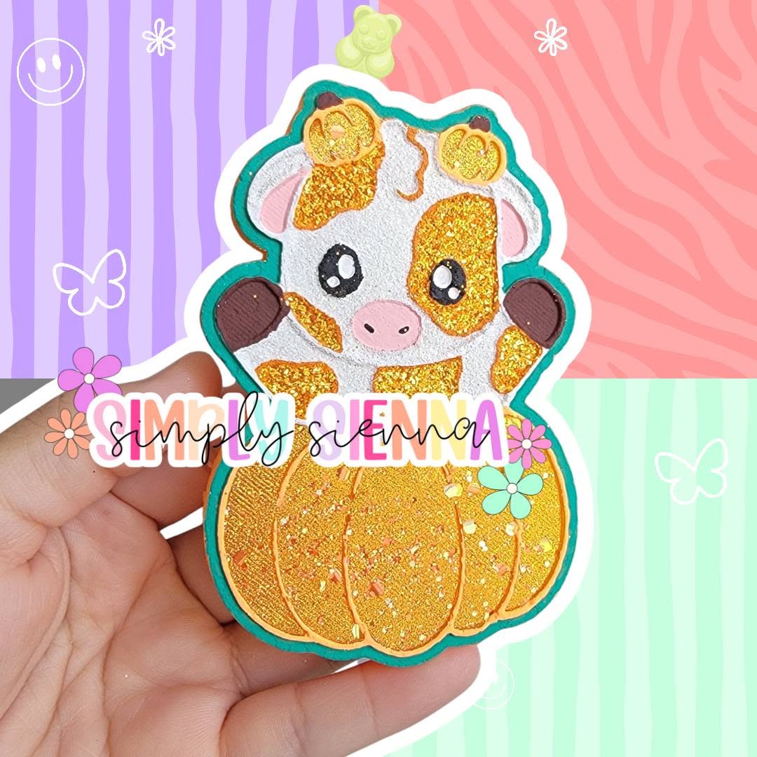 Fall Pumpkin Cute Cow - FRESHIE