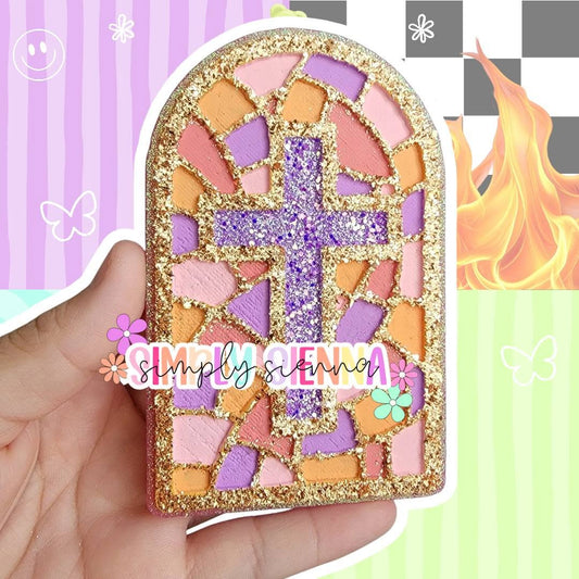 Stained Glass Cross - FRESHIE