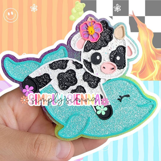 Cutie Summer Cow On Dolphin - FRESHIE