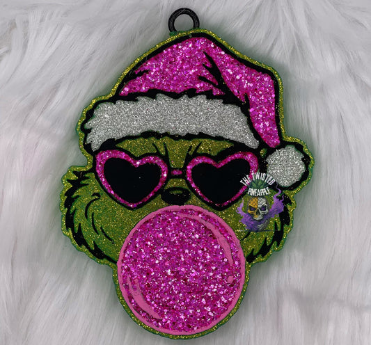 Bubble Blowing Grouch Freshie Silicone Mold