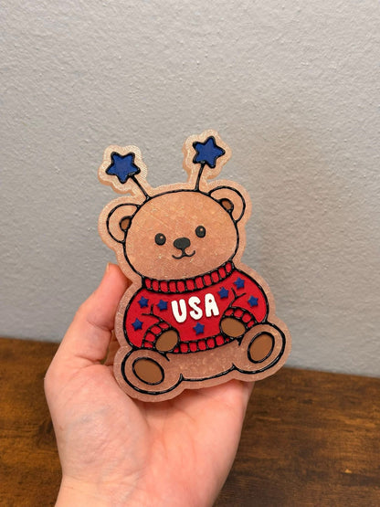 USA Bear Freshie Silicone Mold