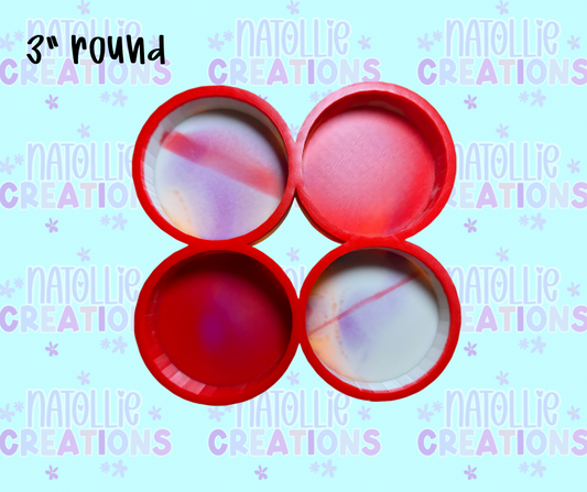 Round 4 Cavity Freshie Silicone Mold