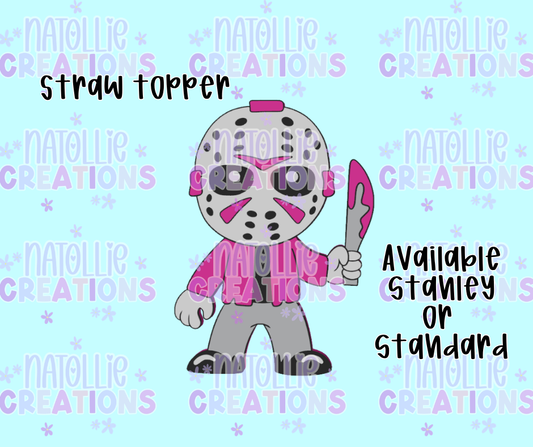 Masked Man Straw Topper