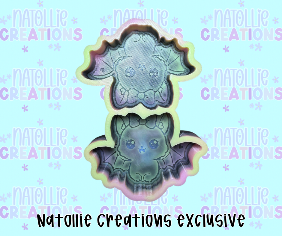 Cutesy Bat Vent Clip Freshie Silicone Mold