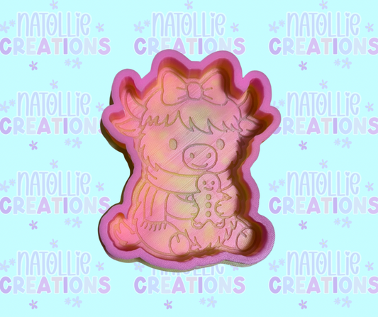 Gingerbread Highland Freshie Silicone Mold