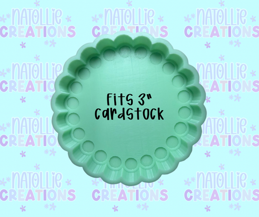 Studded Circle Freshie Silicone Mold