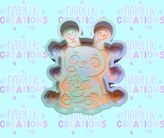 Groovy Panda Freshie Silicone Mold