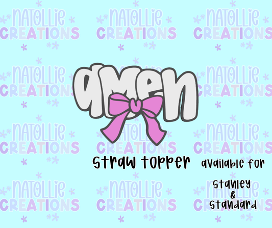 Amen Straw Topper