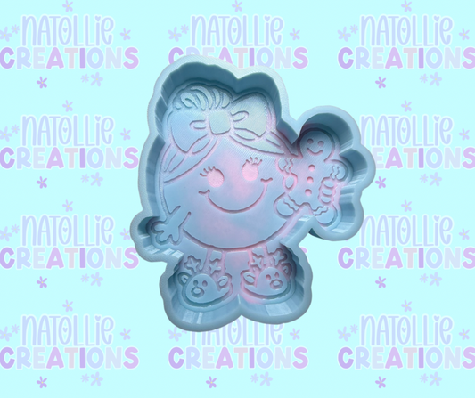 Little Miss Gingerbread Freshie Silicone Mold