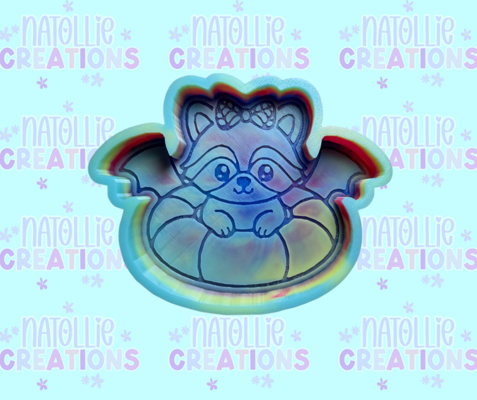 Raccoon Bat Floatie Freshie Silicone Mold