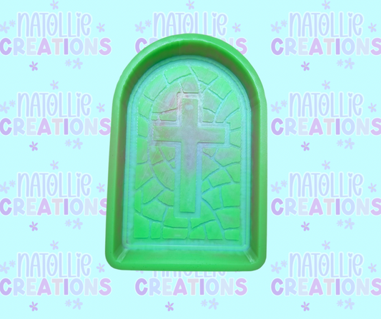 Cross Stained Glass Freshie Silicone Mold