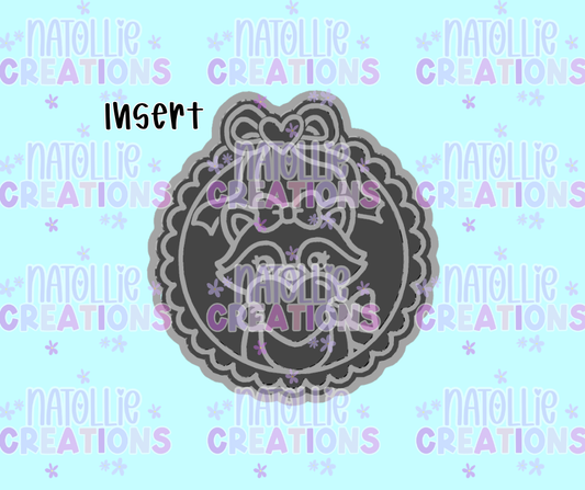 Raccoon Valentine’s Scallop Insert Freshie Silicone Mold