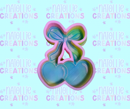 Cherry W/ Bow Freshie Silicone Mold