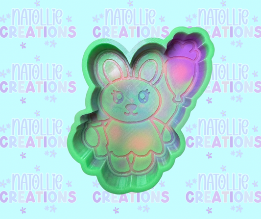 Boujee Bunny W/ Carrot Balloon Freshie Silicone Mold