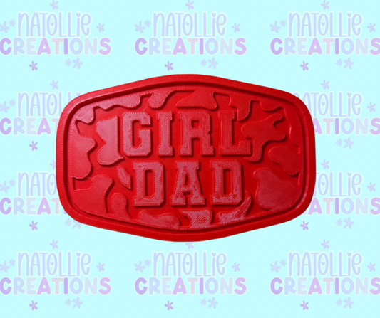 Camo Girl Dad Patch Insert Freshie Silicone Mold