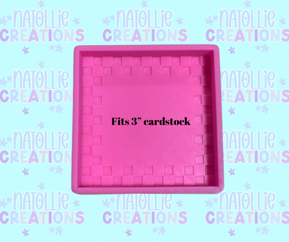 Checkered Square Freshie Silicone Mold