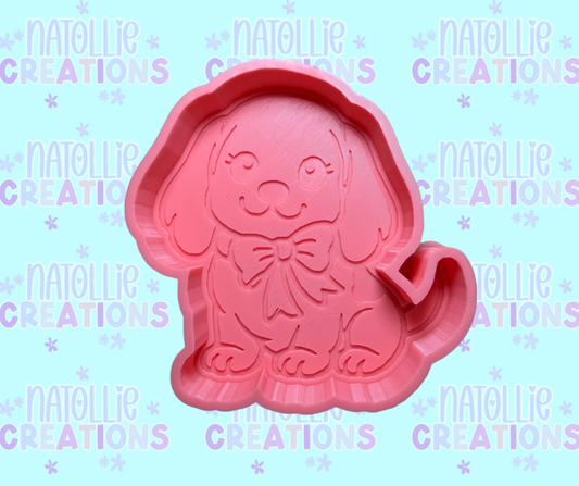 Basset Hound W/ Bow Freshie Silicone Mold