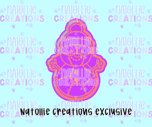 Patchwork Snowman Freshie Silicone Mold