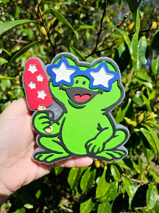 Bomb Pop Frog Freshie Silicone Mold