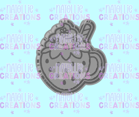 Strawberry Mug Freshie Silicone Mold