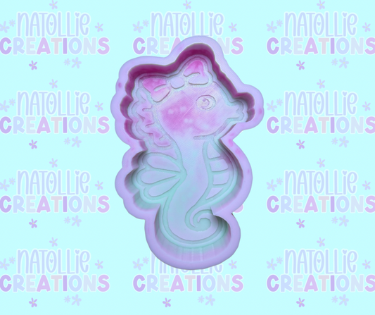 Seahorse W/ Bow Freshie Silicone Mold