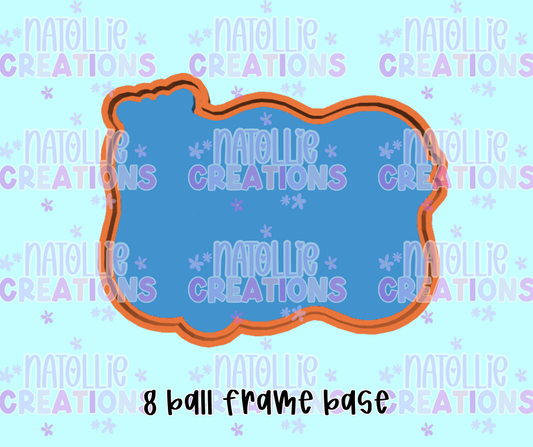 8 Ball Frame Blank Freshie Silicone Mold