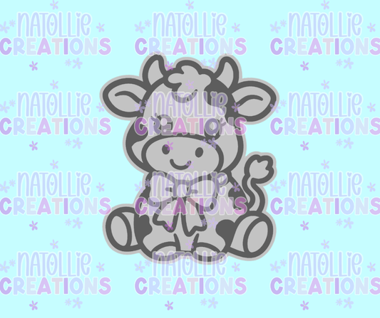 Cow W/ Bow Freshie Silicone Mold