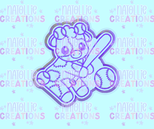 Baseball / Softball Cutie Cow Freshie Silicone Mold