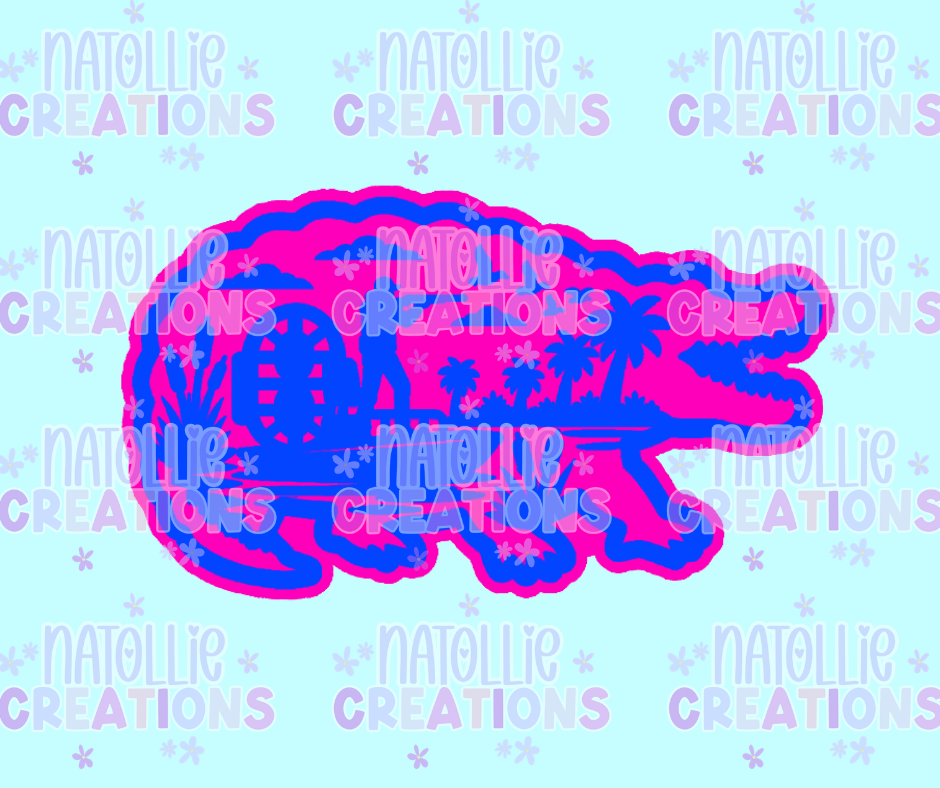 Hunting Gator Freshie Silicone Mold