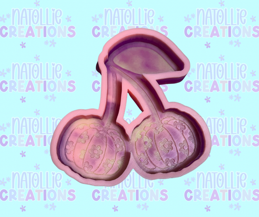 Floral Pumpkin Cherry Freshie Silicone Mold
