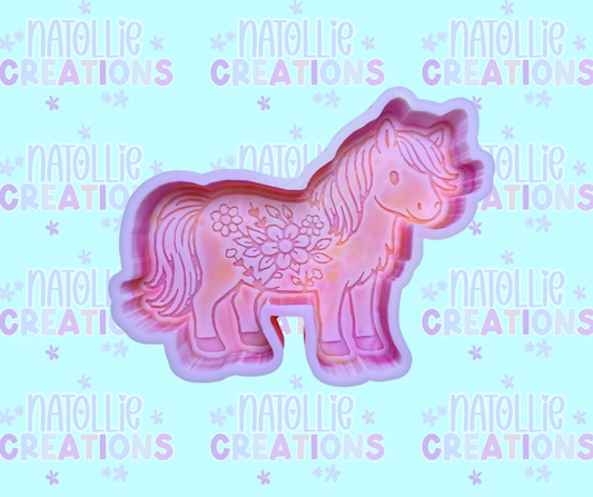 Floral Horse Freshie Silicone Mold