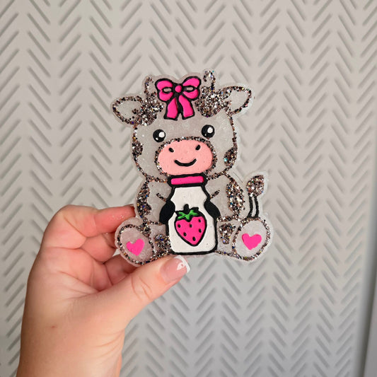 Strawberry Milk Cow Freshie Silicone Mold