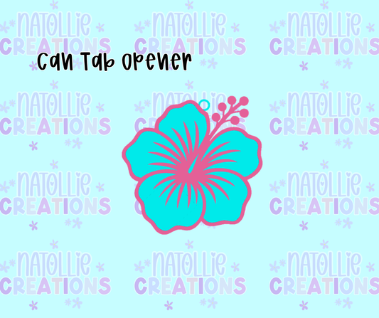 Hibiscus Can Tab Opener Keychain