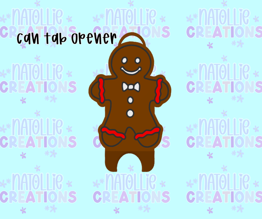 Gingerbread Can Tab Opener Keychain