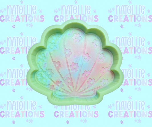 Floral Seashell Freshie Silicone Mold