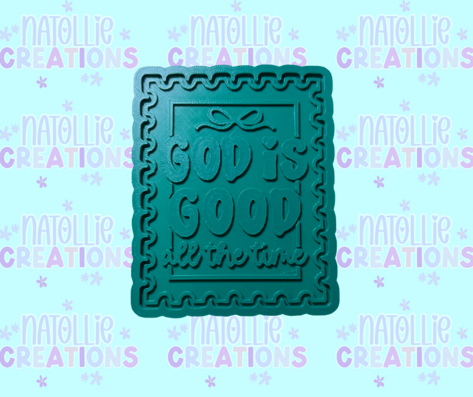 God Is Good Stamp Insert Freshie Silicone Mold