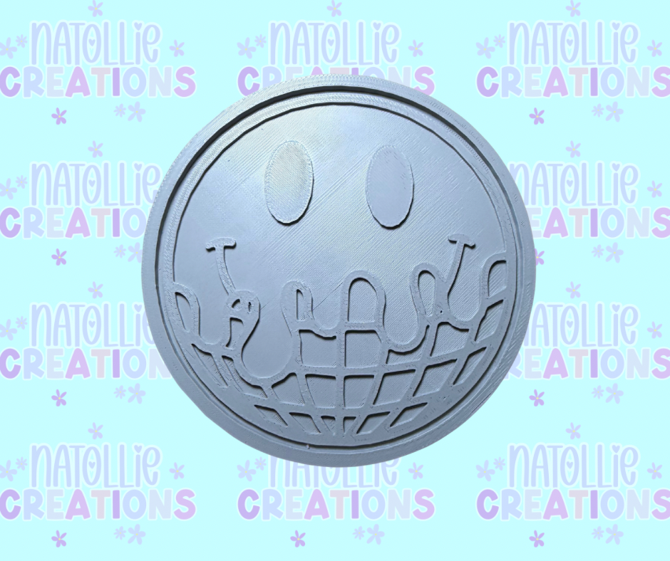 Drip Disco Smiley Insert Freshie Silicone Mold