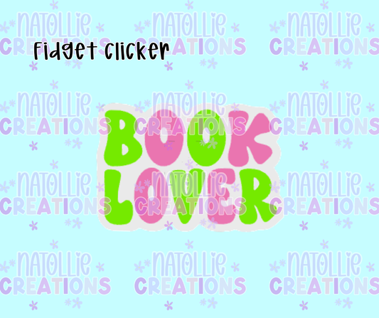 Book Lover Clicker Fidget