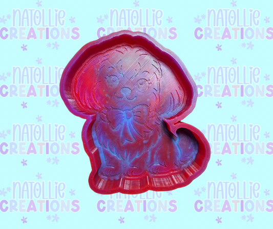 Shih Tzu W/ Bow Freshie Silicone Mold