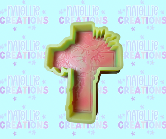 Jesus On Cross Freshie Silicone Mold