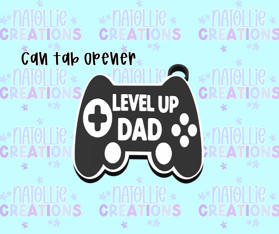 Dad Game Controller Can Tab Opener Keychain