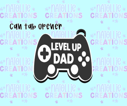 Dad Game Controller Can Tab Opener Keychain
