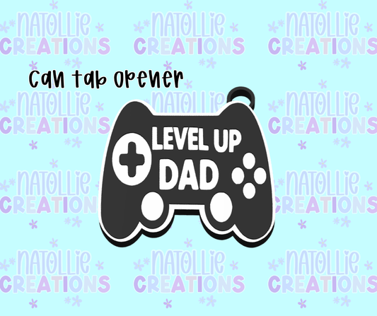 Dad Game Controller Can Tab Opener Keychain