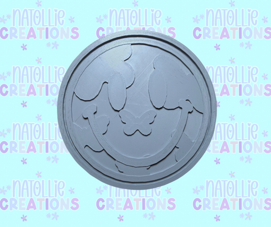 Butterfly Smiley Insert Freshie Silicone Mold
