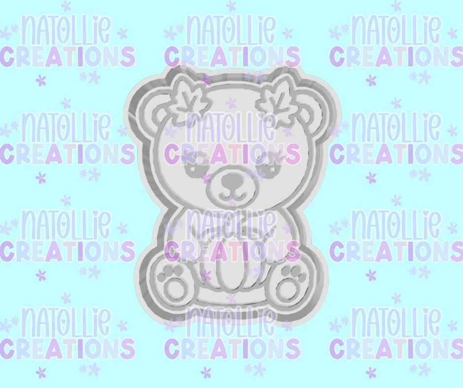 Cutie Fall Bear Freshie Silicone Mold