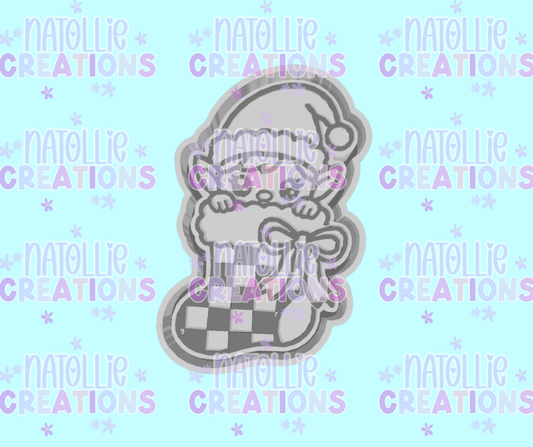 Elf In Stocking Freshie Silicone Mold