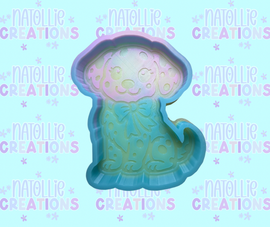Dalmatian W/ Bow Freshie Silicone Mold