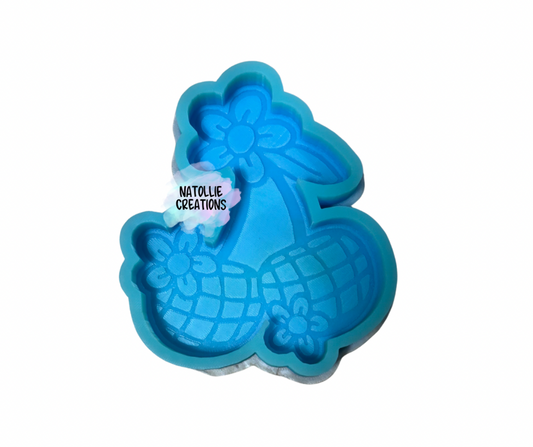 Floral Disco Cherry Freshie Silicone Mold